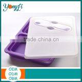 Silicone Collapsible Take Away BPA Free Indian Lunch Box thumbnail-2