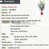 Artificial Topiary Ficus Tree Bonsai Bamboo Tree With Green Trunk for Outdoor Use thumbnail-2