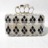 checked party clutch bags