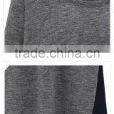 Competitive Price Good Quality Factory Direct Contrast Color Round Neck Asymmetrical Women Different Types of Blouse Designs thumbnail-4