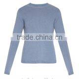 OEM Service Best Selling Crew Neck Women 100% Cashmere Sweater thumbnail-4