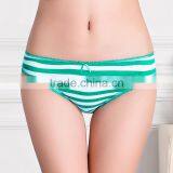Front Cute Strie Printing Sexy Lingerie Cotton Underwear Stock Wholesale Women Panty thumbnail-2