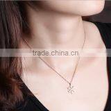 Wholesale New Fashion European Christmas Style 925 Sterling Silver Snow Chain Necklace thumbnail-4