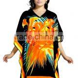 New Design Canvas Crepe Digital Printed Kaftan / Poncho/children Kaftan thumbnail-3