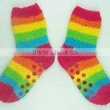 Rainbow Stripe Short Socks (Solid/Stripes, Microfiber/Spandex/Nylon) thumbnail-1