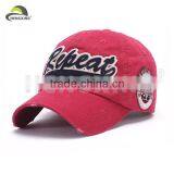 100% Cotton Applique Baseball Cap With Flat Embroidery thumbnail-1