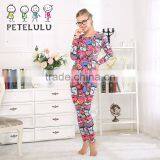 Custom Weatern Style Laughing Pyjamas Mother Daughter Matching Clothing thumbnail-5