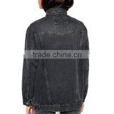 Wholesale Price Women Fashion Washed Winter Denim Jacket Woman Apparel thumbnail-2