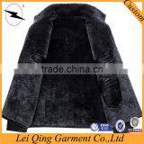 High Quality OEM Latest Designs Real Fur Black Man Leather Jacket thumbnail-5