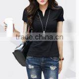 China Wholesale Professional New Product Custom Cotton Women Short Sleeve Polo Shirt thumbnail-1