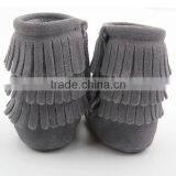 Plain Suede Leather Tassel Boot Indoor/outdoor Slipper Boot thumbnail-5