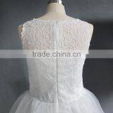 Applique Lace Short Ball Gown Wedding Dress thumbnail-6
