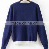 EY0877S Women Pullover Sweater Knitted Sweater Women Floral Print Sweater thumbnail-4