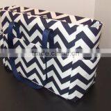 Fashion Monogrammed Big Stripe Tote Bag thumbnail-2
