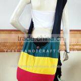 Large Cotton Shoulder Bag Hippie Boho Sling Crossbody thumbnail-1