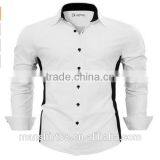 2016 New Wholesale Two Toned Slim Fit Custom Mens Casual Dress Shirts thumbnail-1