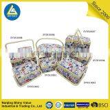 Single Handle Sewing Baskert With Sewing Kit Accessories , Various Colors And Patterns thumbnail-5
