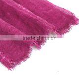 Polyester Scarves & Wraps Rectangle Silver Fuchsia Sequins Fabric Wholesale Scarf thumbnail-2