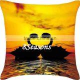 Multicolor Flower Pattern Square Throw Pillow 100% Cotton Handmade Cross Stitch Cushion Kits thumbnail-1