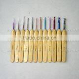 Multicolor Bamboo Handle Crochet Hooks thumbnail-1