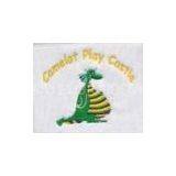 Customized / OEM embroidered digitized logo on pique, 3.0 inch w and five colors