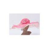 57cm Customized Ladies Tea Party Hats / Sinamay Hats For For Fascinators thumbnail-1