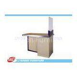 OEM MDF Melamine Finished Shop Cash Counter Table , 1600mm * 780mm * 2000mm