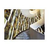 Interior Staircase Glass Panels / Decorative Glass Tile For Staircase Wall