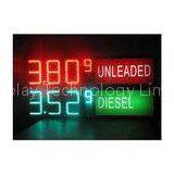 LED Gas Station Sign for Oil Price , RF LCD Wireless Remote Control Digital 7 Segment Display