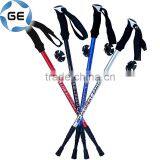 High Quality EVA Grip 3 Sections Telescopic Trekking Pole Outdoor Walking Alpenstock Aluminium Alloy Hiking Stick China thumbnail-1