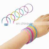 New Mix Clear Transparent Color Plastic Bangle Toy Kid Pretend Party Bracelet