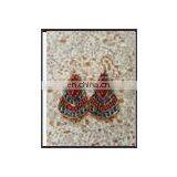 E74 Handmade Embroidery Earrings thumbnail-1
