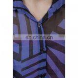 Stylish Blue And Black Printed Top for Girls thumbnail-5