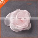 small size nice silk fabric flower brooch for garment in wholesale
