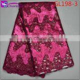 High Quality African Organza Lace Fabrics GL198 thumbnail-4