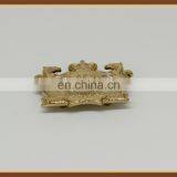 China Button Factory, Decorative Hanging Gold Metal Label and Metal Plate for Clothing