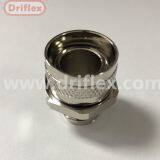 Driflex Brass Nickel Plated Straight Swivel Cable Conduit Fitting thumbnail-3