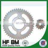 1045 zinc sprocket 428 46T,transmission heating motorcycle sprocket kit,sprocket motorcycle,with OEM quality