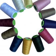 Manufacturer Supplier 40/2 customized multicolor polyester sewing thread yarn for multiple use