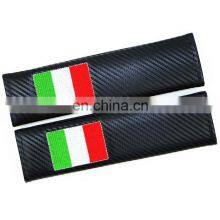 Customized Car Styling Auto Pads Carbon Fiber Seat Belt Shoulder Cover thumbnail-3