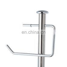 Bathroom Floor Standing Toilet Paper Holder Accessories Stainless Steel Toilet Paper Roll Holder thumbnail-4