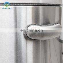 Прочная корзина для мусора на педали с специальным дизайном, удобная ручка, нержавеющая сталь с порошковой покраской 410, металлическая мусорная корзина для кухни thumbnail-5