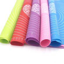 Custom Non Stick Soft Bbq Pastry Oven Kneading Rolling Dough Baking Silicone Mat for Cooking thumbnail-3