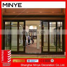 Aluminum Bifold Tempered Glass Sliding Bifold Folding Door With 5 Years Warranty thumbnail-4