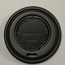 CPLA Hot Cup Lid/PLA Can Lower Coffee Cup, Milk Tea Cup Lid thumbnail-3