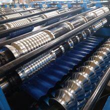 Double Layer PPGI Color Steel 5v Roofing Sheet Cold Deck Corrugated Roll Forming Making Machine Factory Price thumbnail-2