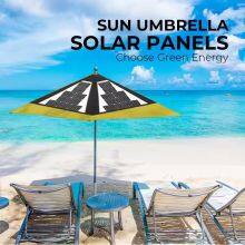 100W Customized Umbrella Shape Solar Panel Charger With USB Port for Power Supply on Beach Outdoor Restaurant Courtyard Terrace thumbnail-5