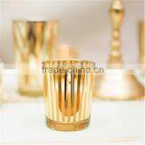 Gold Mercury Glass Tealight Holder & Glass Mini Mason Jar For Wedding / HomeDecor