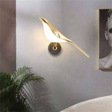 Nordic LED Bird Wall Lamps Bedroom Decor Wall Lights Indoor Bird Wall Lamp thumbnail-3