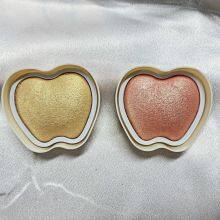 Factory OEM Apple Shape Make up Face Shimmer Highlighter Baked Powder Glow Loose Makeup Highlighter Powder Polvo De Cara thumbnail-2
